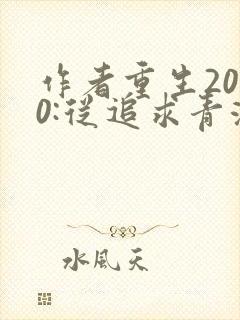 作者重生2000:从追求青涩校花同桌开始小说