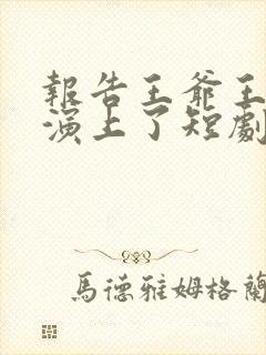 报告王爷王妃又演上了短剧免费看