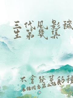 三代风影秽土转生第几集