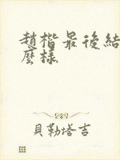 赵楷最后结局怎么样