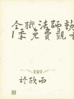 全职法师动漫第1季免费观看