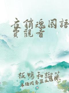 夜销魂国语版免费观看