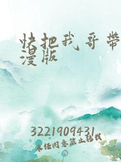 快把我哥带走动漫版