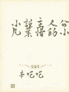 小说主人公叫林凡叶惜的小说