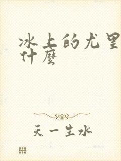 冰上的尤里讲了什么