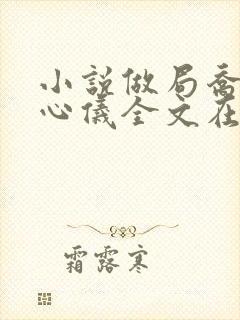 小说做局乔梁叶心仪全文在线阅读