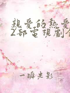 亲爱的热爱的第2部电视剧全集免费