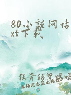80小说网站txt下载