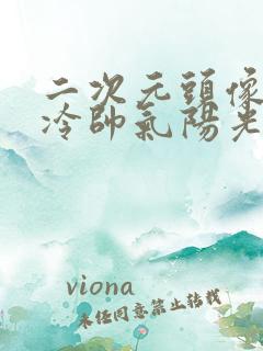 二次元头像男高冷帅气阳光系