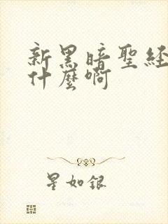 新黑暗圣经讲的什么啊