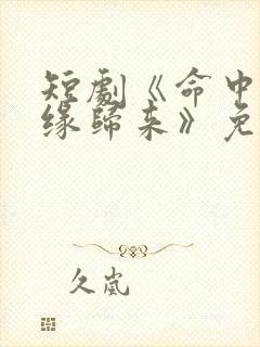 短剧《命中注定缘归来》免费观看