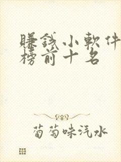 赚钱小软件排行榜前十名