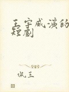 王宇威演的所有短剧