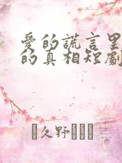 爱的谎言里仇恨的真相短剧在线观看