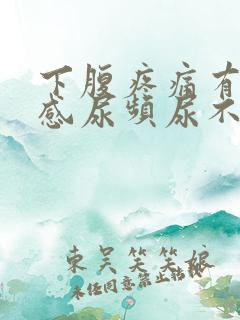 下腹疼痛有坠胀感尿频尿不尽