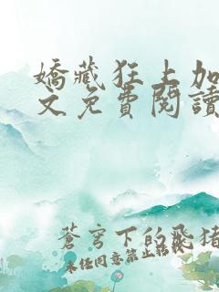 娇藏狂上加狂全文免费阅读笔趣阁