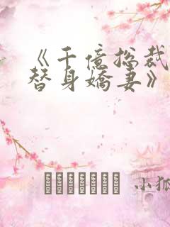 《千亿总裁独宠替身娇妻》