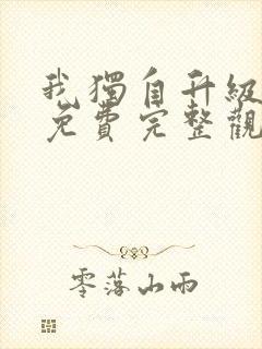 我独自升级动漫免费完整观看