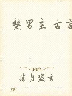 双男主 古言