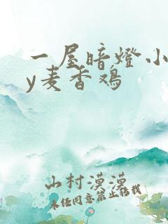 一屋暗灯小说by麦香鸡