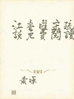 江睿曜宋疏月小说免费阅读最新章节