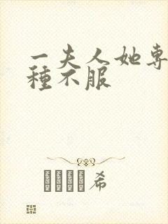 一夫人她专治各种不服