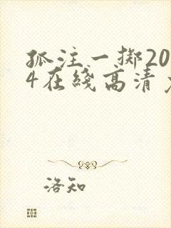 孤注一掷2024在线高清免费完整观看