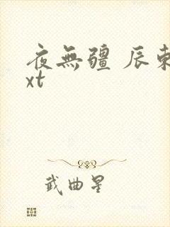 夜无疆 辰东txt