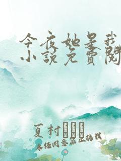 今夜她是我妻子小说免费阅读