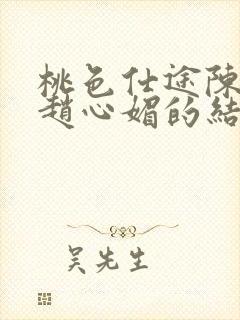 桃色仕途陈斌和赵心媚的结局是什么