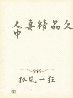 人妻精品久久久中