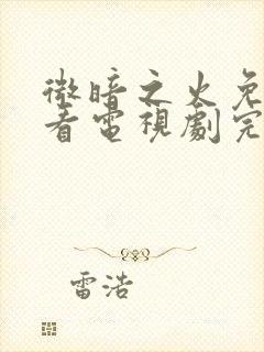 微暗之火免费观看电视剧完整版高清