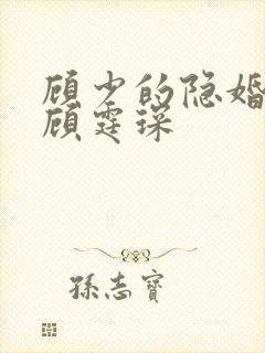 顾少的隐婚罪妻顾霆琛