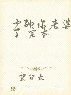 少帅你老婆又跑了 完本