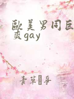 欧美男同巨大粗爽gay