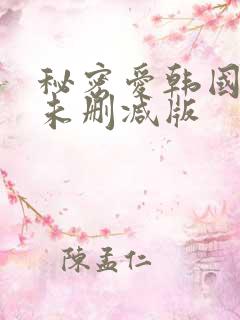 秘密爱韩国电影未删减版