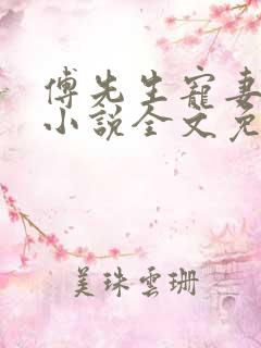 傅先生宠妻无度小说全文免费阅读