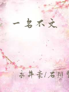 一名不文
