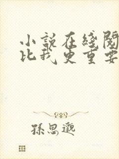 小说在线阅读你比我更重要