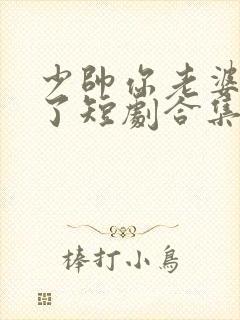 少帅你老婆又跑了短剧合集