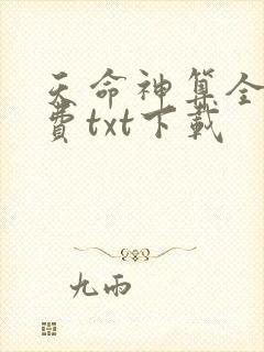 天命神算全本免费txt下载