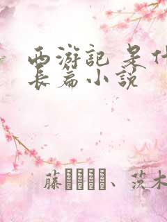 西游记 是什么长篇小说