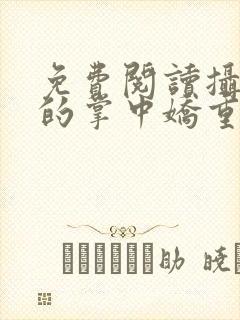 免费阅读摄政王的掌中娇重生了