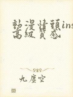 动漫情头ins高级质感