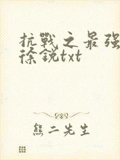 抗战之最强兵王徐锐txt
