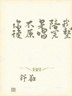 你不是陪我到最后原唱完整版