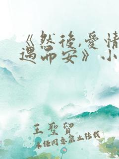 《然后,爱情随遇而安》小说