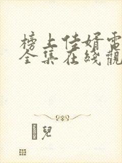 榜上佳婿电视剧全集在线观看免费