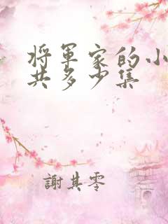 将军家的小娘子共多少集