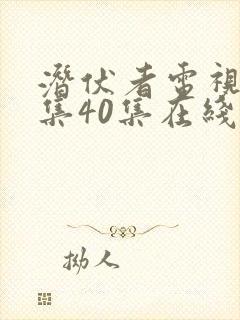 潜伏者电视剧全集40集在线观看